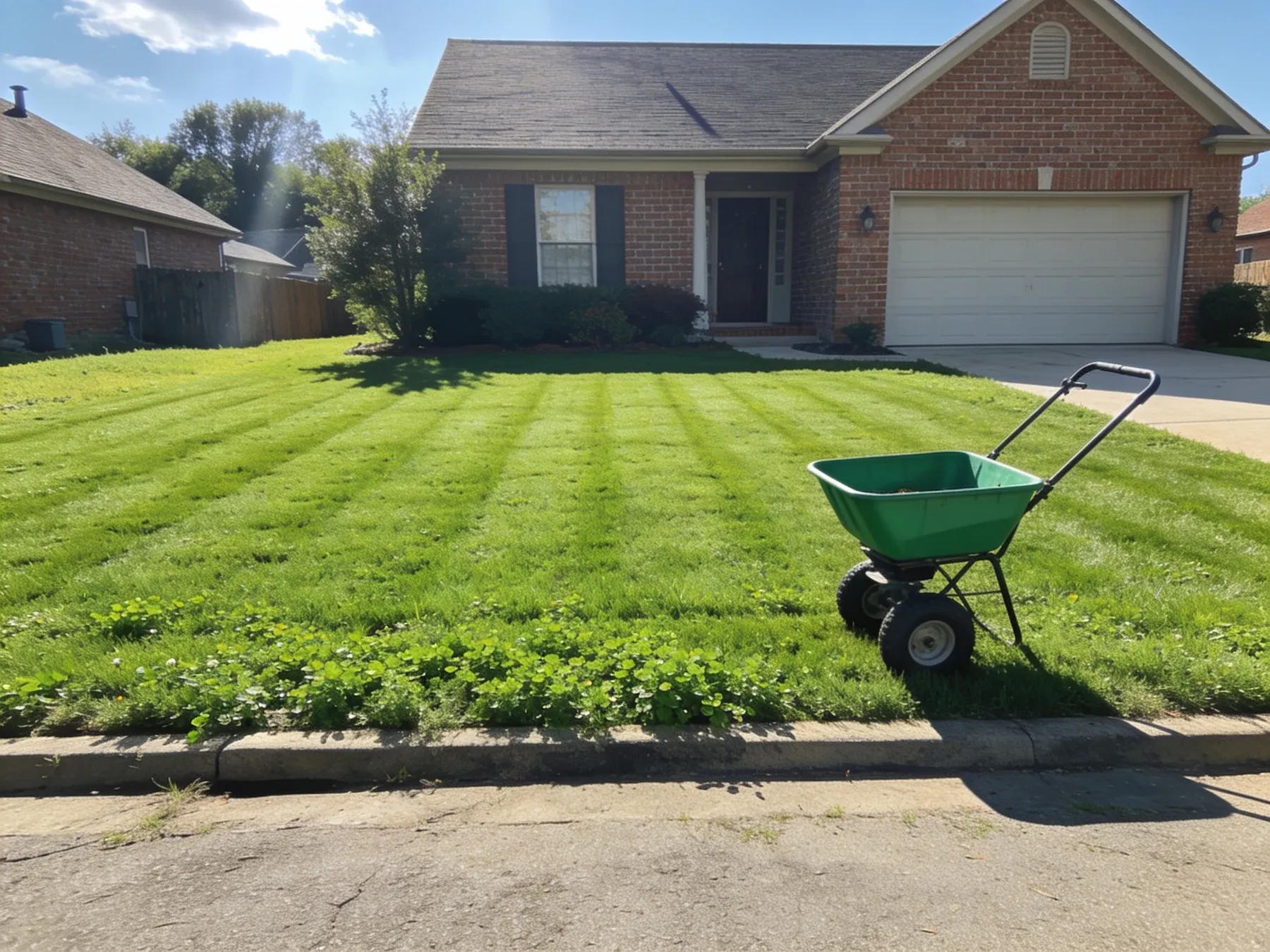 Fertilization & Weed Control project by Olympic Mountain Landscaping in North Alabama