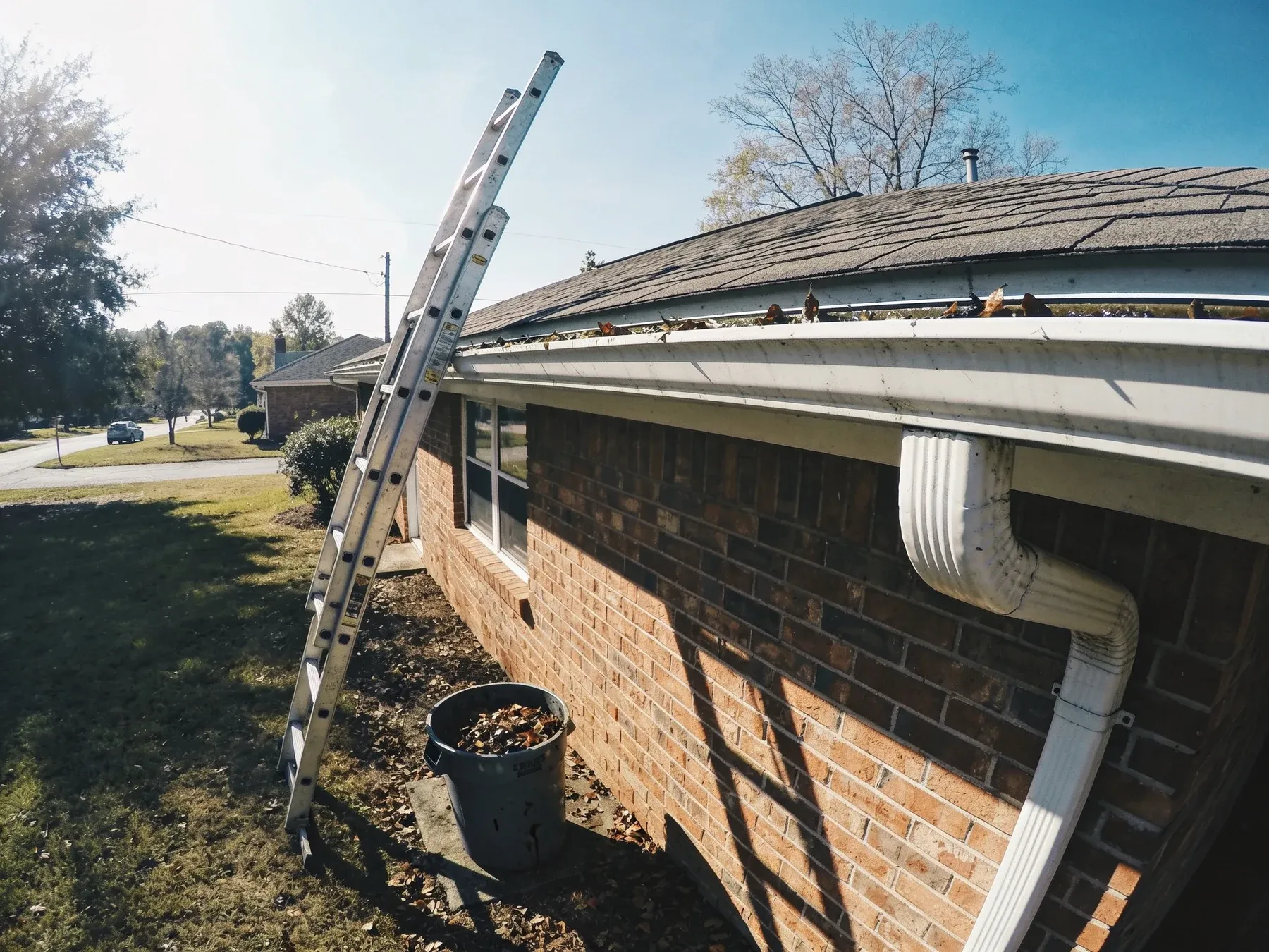 Gutter Cleaning project by Olympic Mountain Landscaping in North Alabama