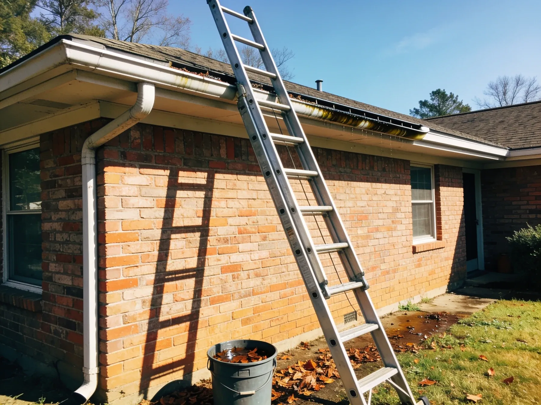 Gutter Cleaning project by Olympic Mountain Landscaping in North Alabama