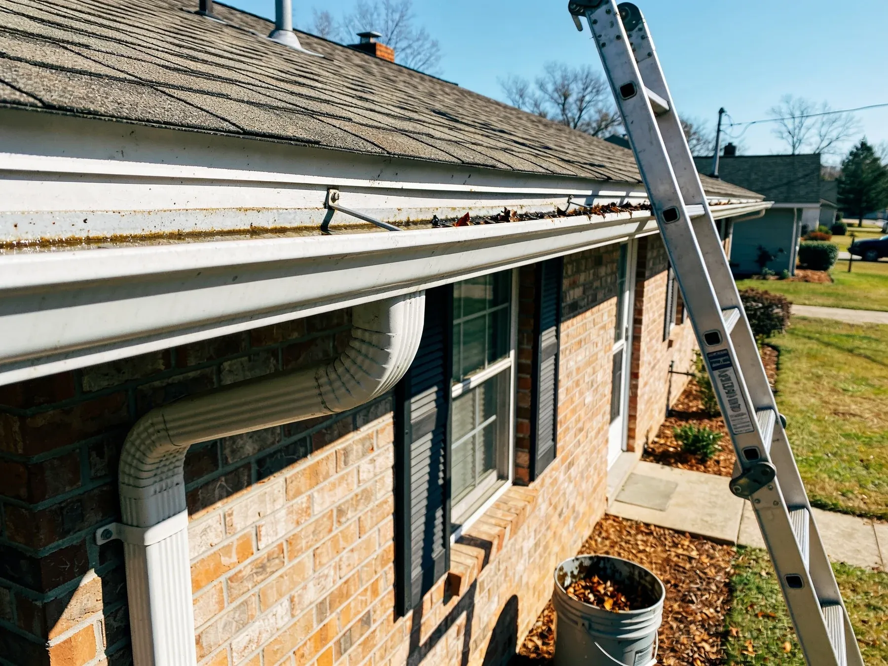 Gutter Cleaning project by Olympic Mountain Landscaping in North Alabama
