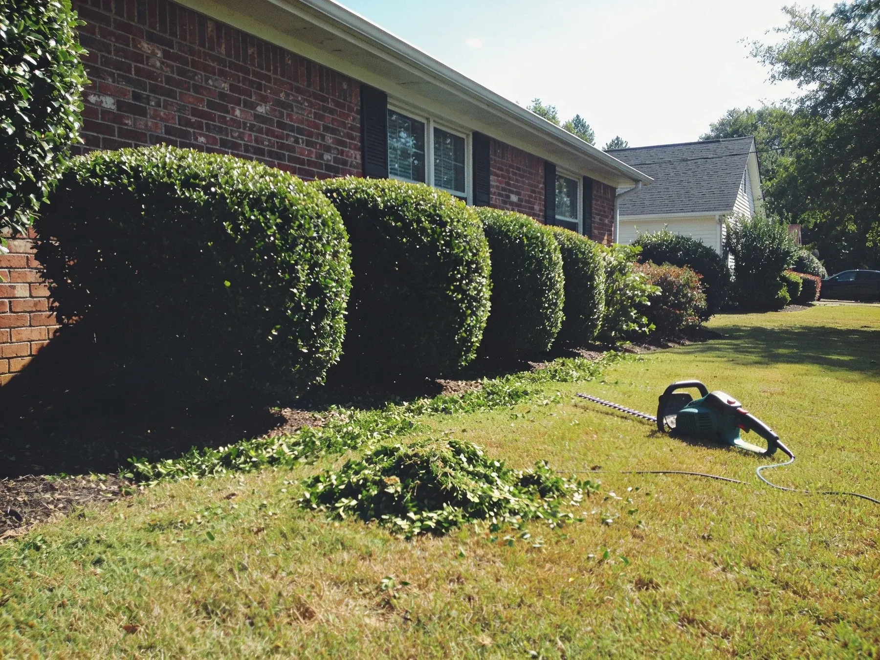 Hedge & Shrub Trimming project by Olympic Mountain Landscaping in North Alabama
