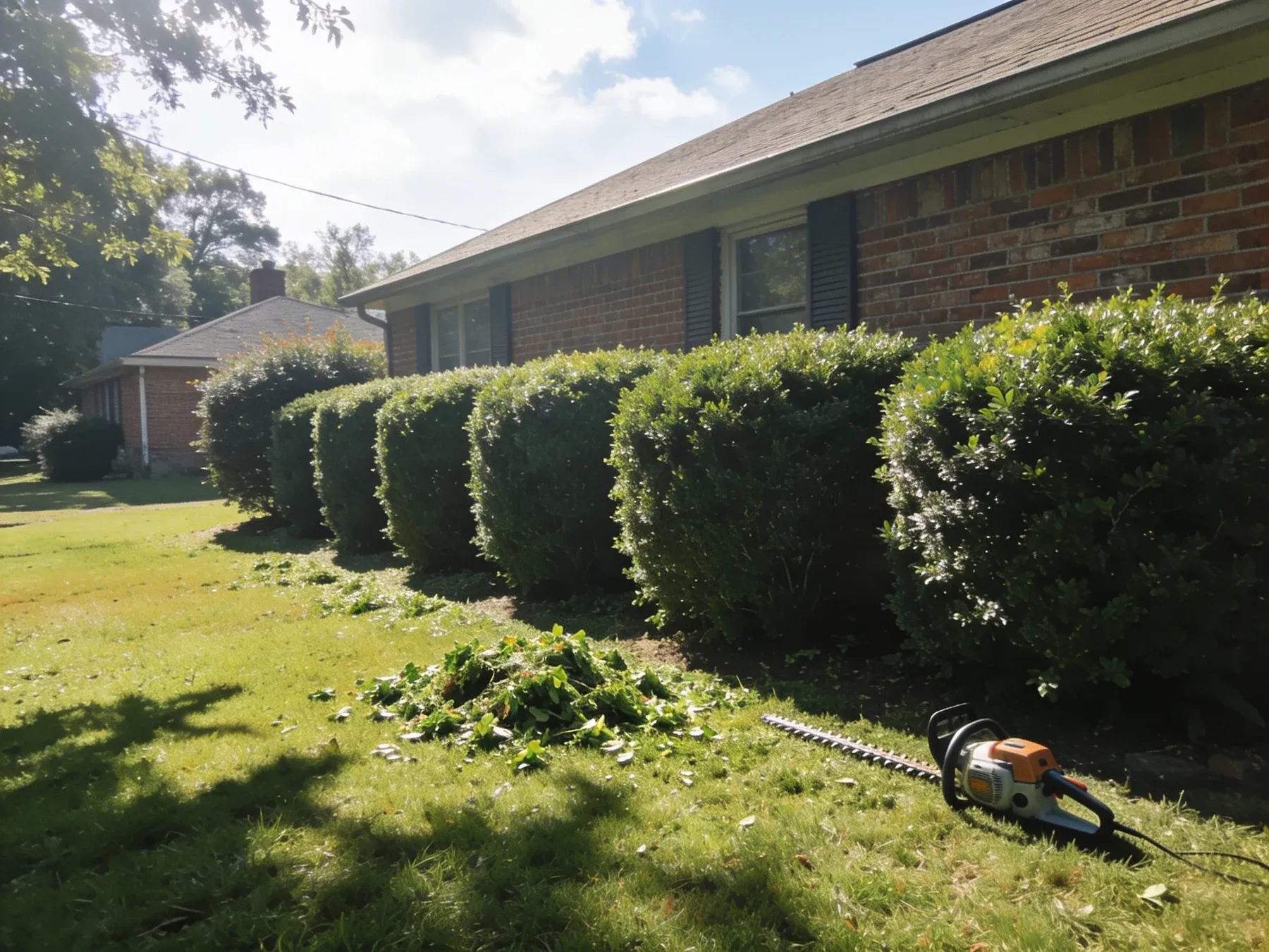 Hedge & Shrub Trimming project by Olympic Mountain Landscaping in North Alabama