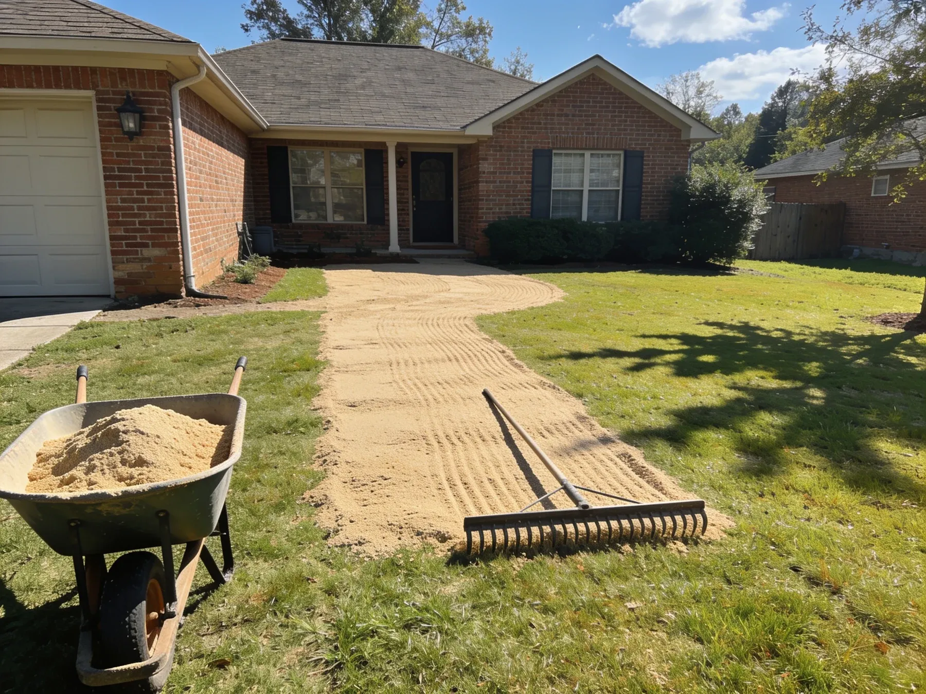 Lawn Leveling & Grading project by Olympic Mountain Landscaping in North Alabama
