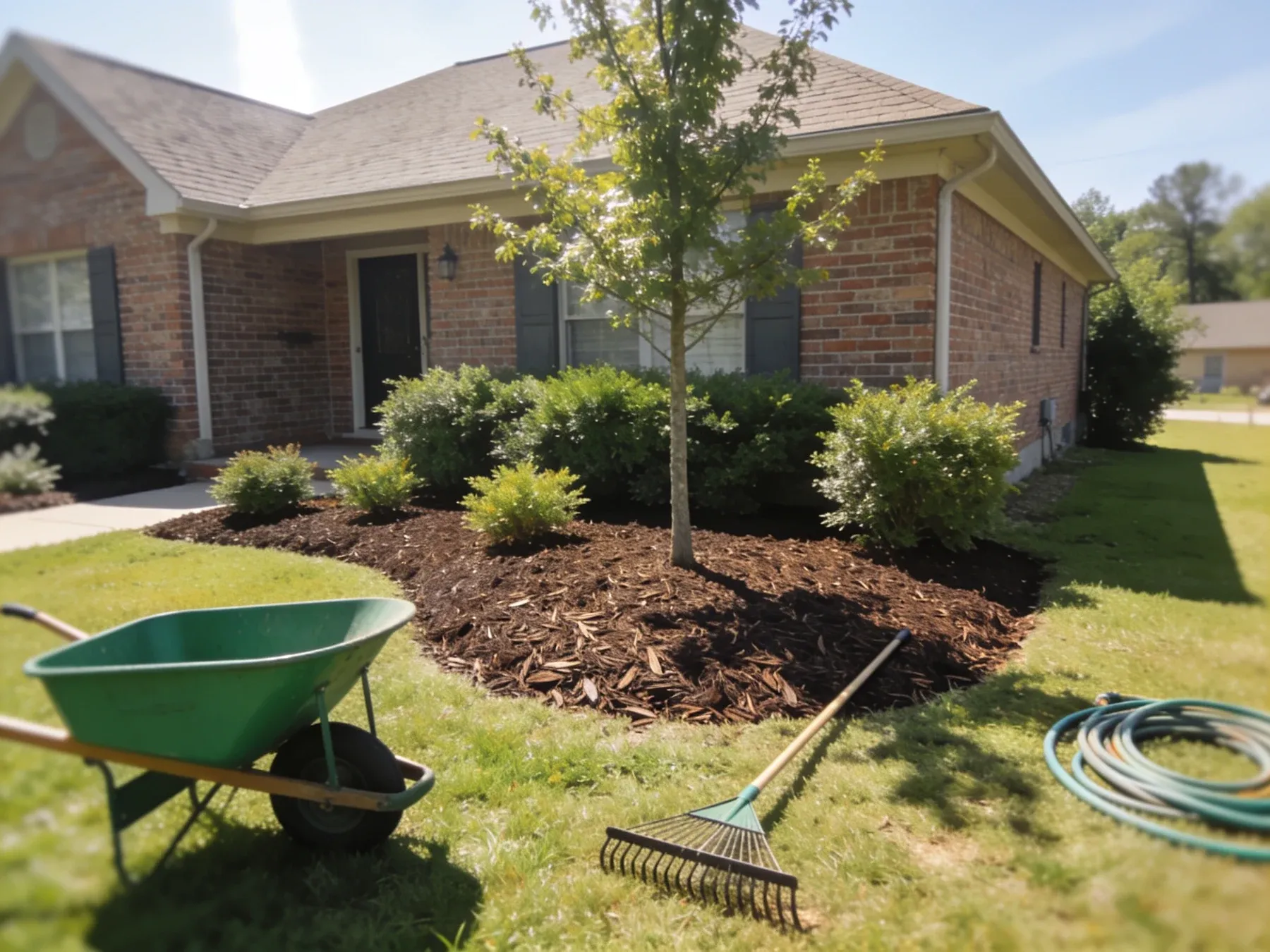 Mulching & Bed Maintenance project by Olympic Mountain Landscaping in North Alabama