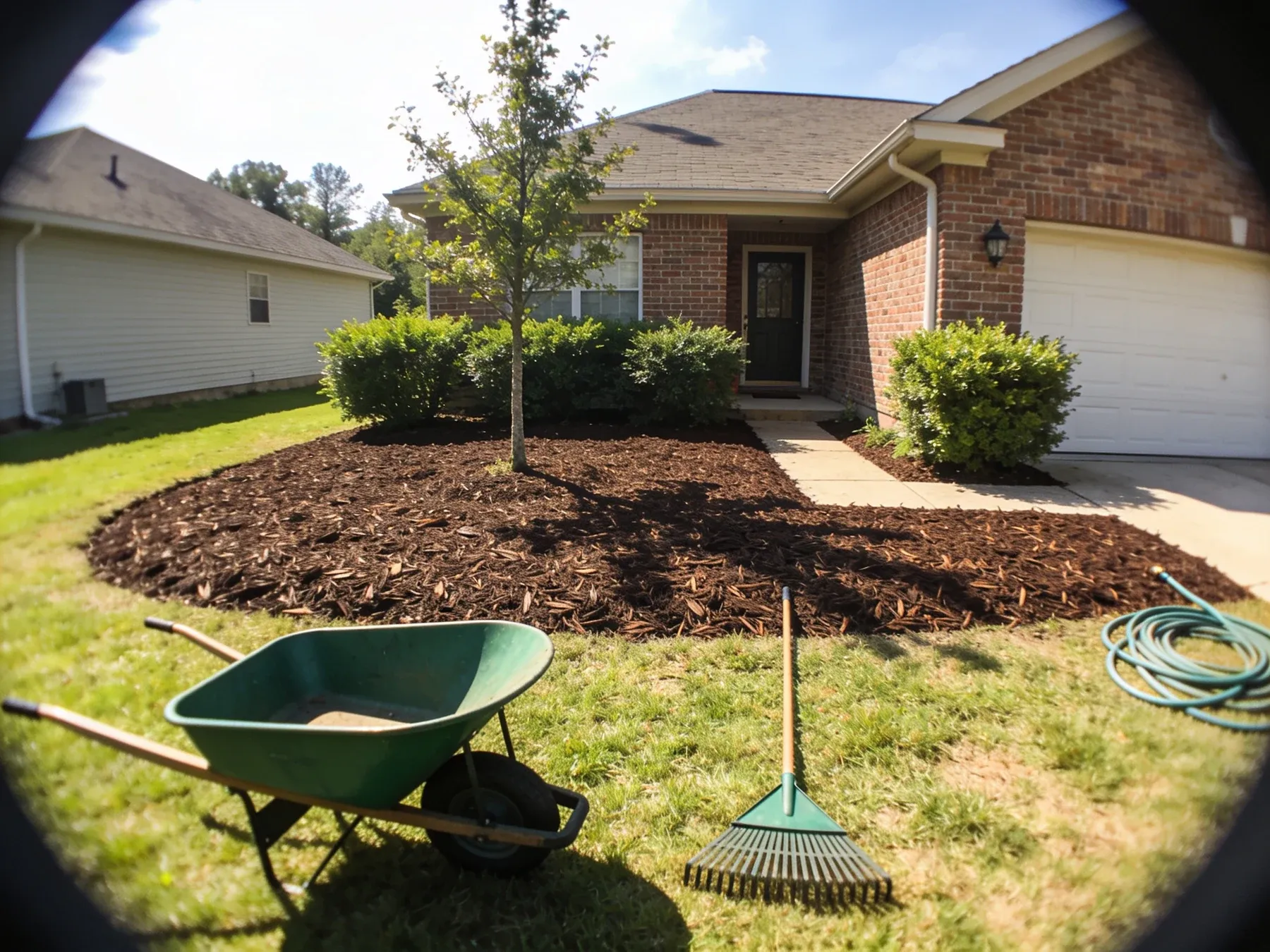 Mulching & Bed Maintenance project by Olympic Mountain Landscaping in North Alabama