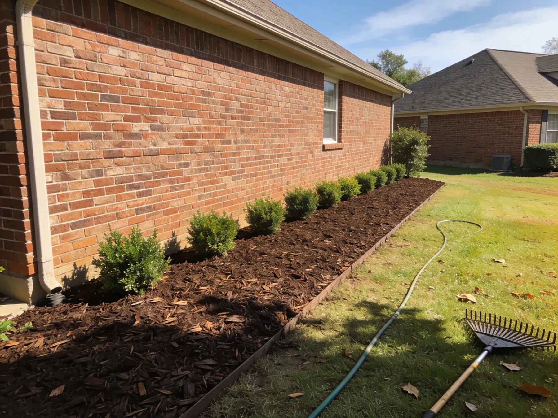 Mulching & Bed Maintenance project by Olympic Mountain Landscaping in North Alabama
