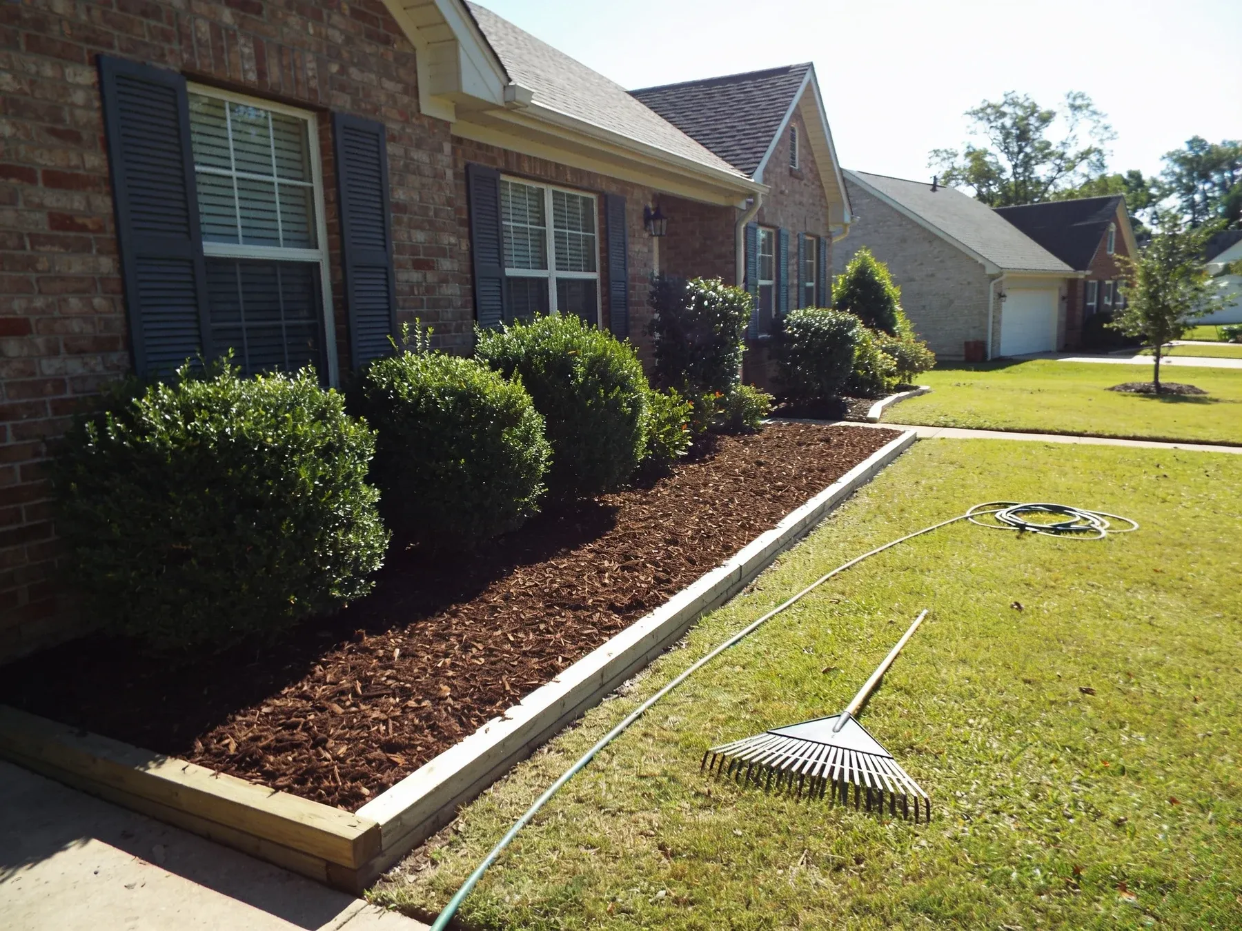Mulching & Bed Maintenance project by Olympic Mountain Landscaping in North Alabama
