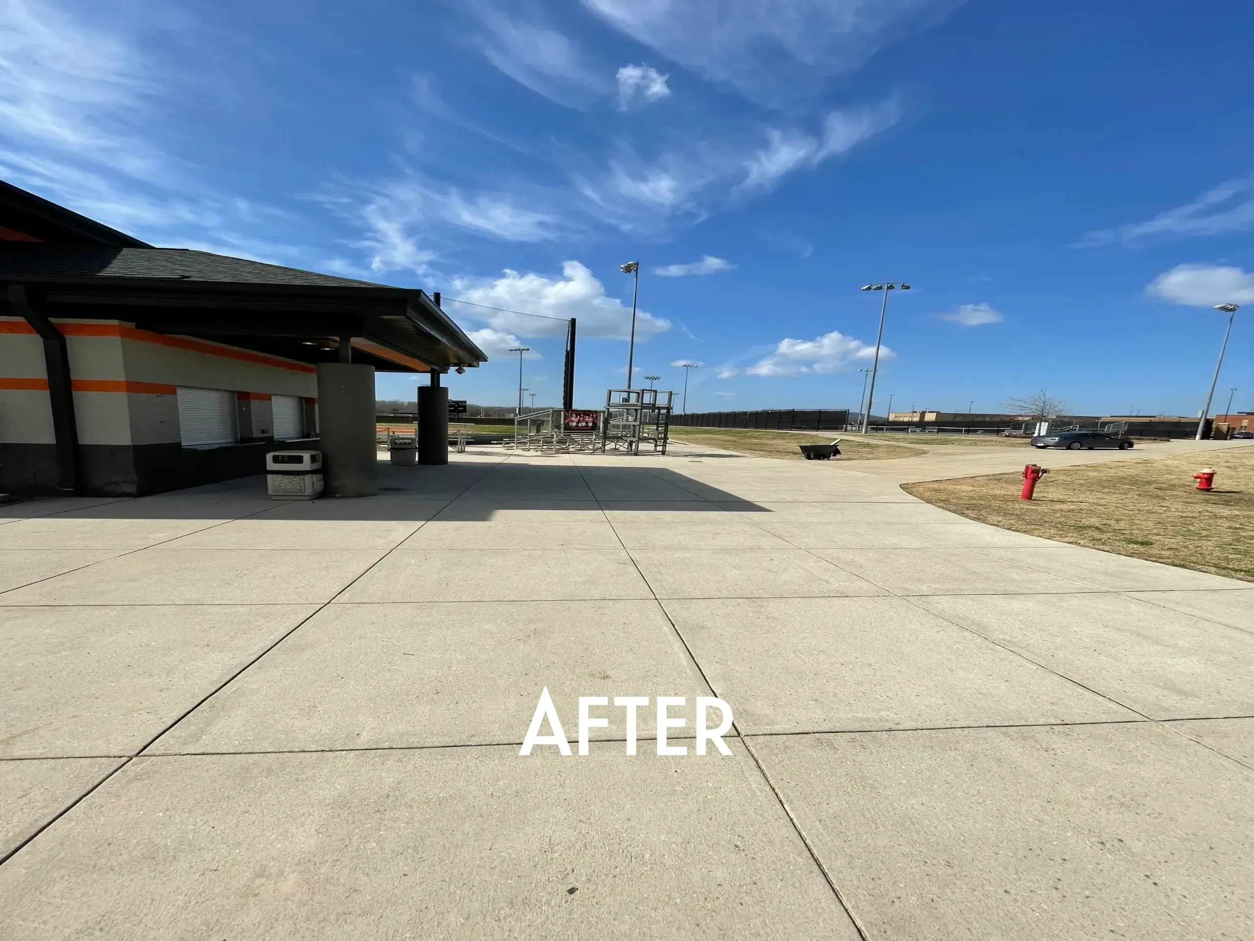 Pressure Washing project by Olympic Mountain Landscaping in North Alabama